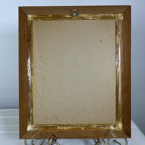 Vintage 70s Mid-Century Peach Pit Nut Shell Art Wall Hang Flowers Framed MCM - Picture 4 of 8